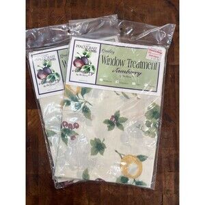 Pfaltzgraff Accents JAMBERRY  Valance + Swag NIP ~ Sealed Window Treatments NOS